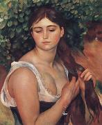 Pierre Renoir The Braid(suzanne Vdaladon) France oil painting artist